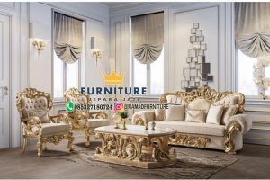 Set Sofa Ukiran Mewah Furniutre Jati Jepara