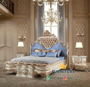 Set Tempat Tidur Luxury Ukiran Jati Klasik