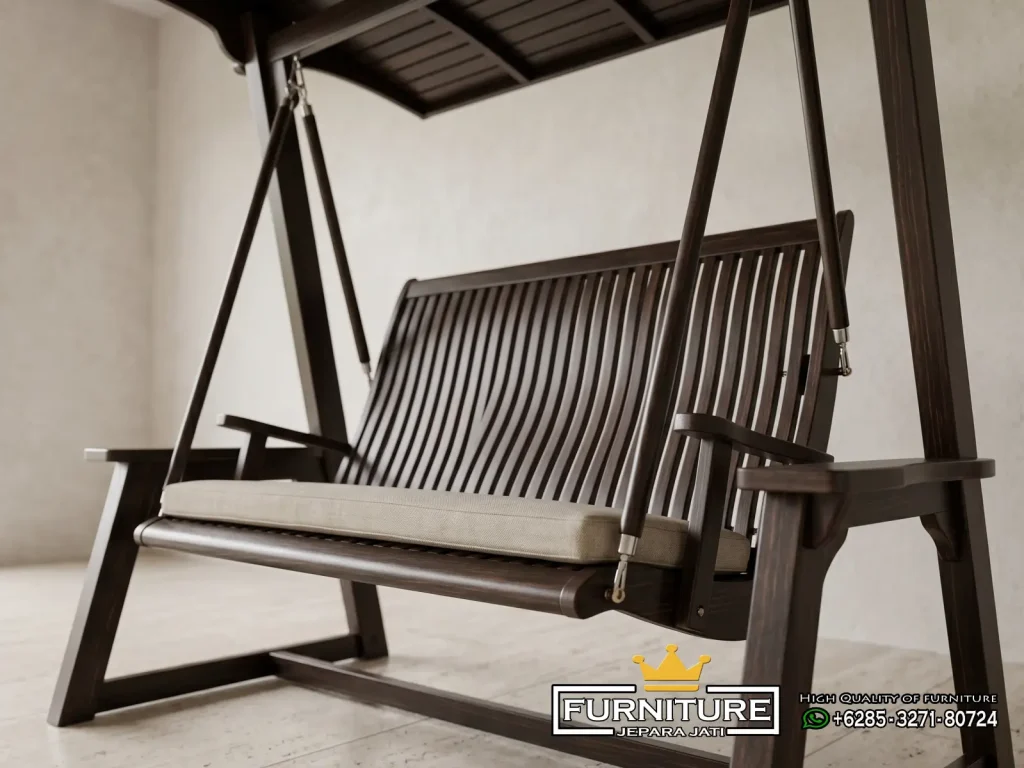 Jual Kursi Ayunan Minimalis Kayu Jati Jepara