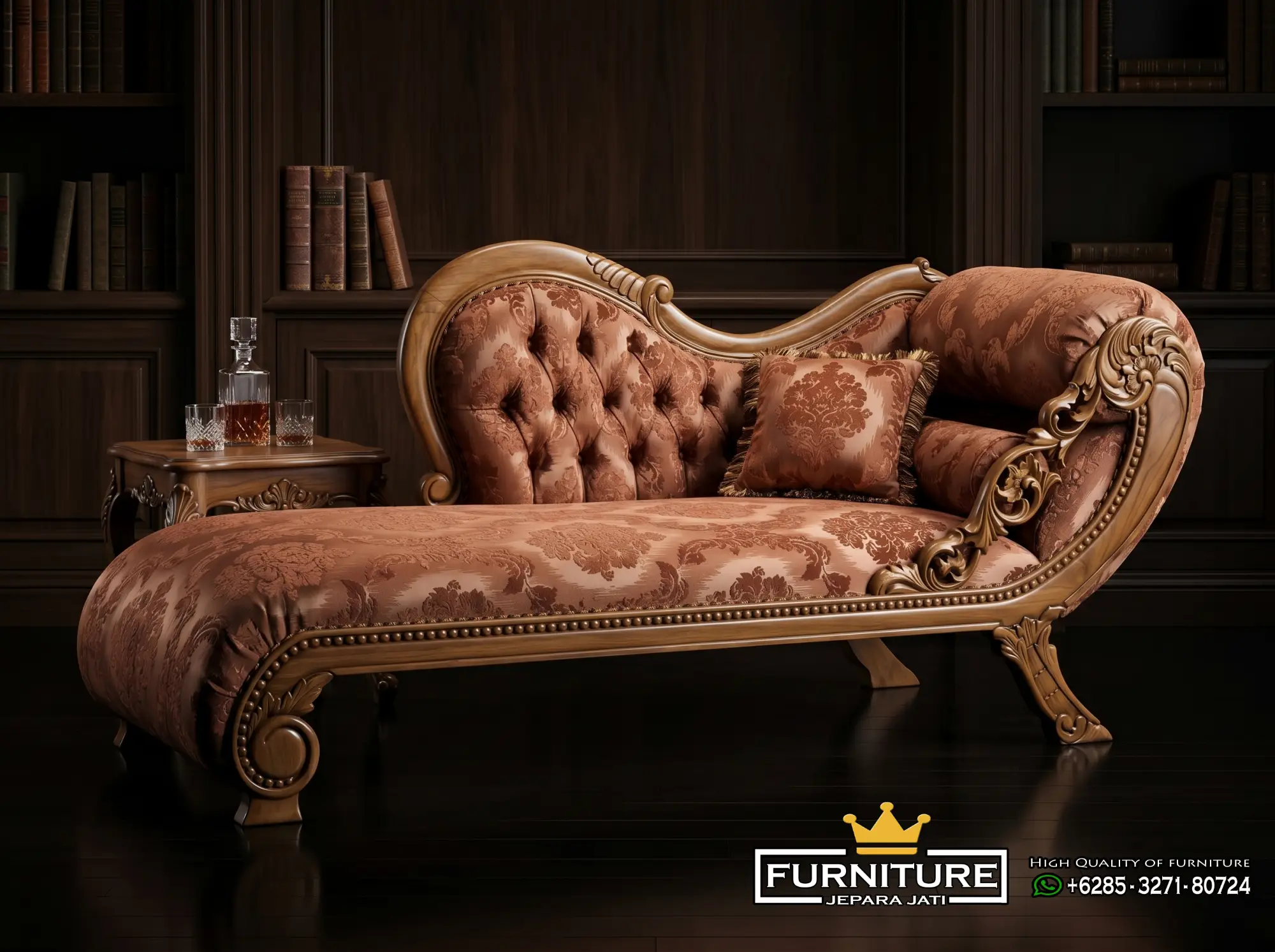 Sofa Santai Klasik Ukiran Jati Jepara